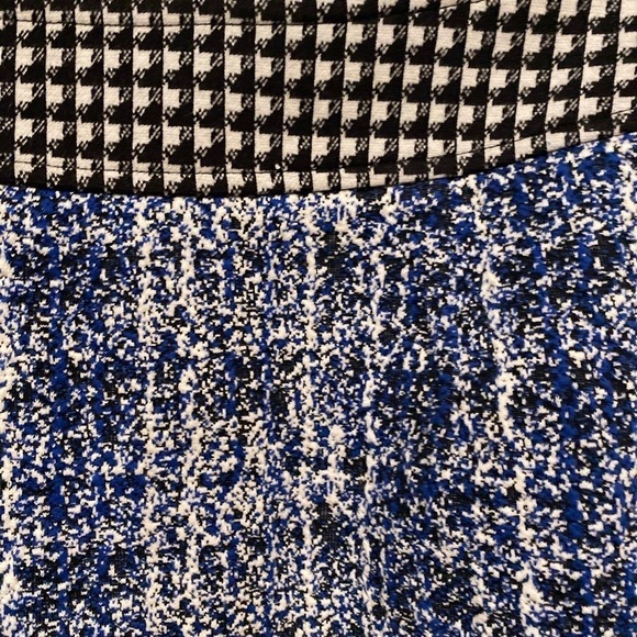 CABI Renia Club 21 blue/black tweed skirt size 6 - Picture 7 of 12